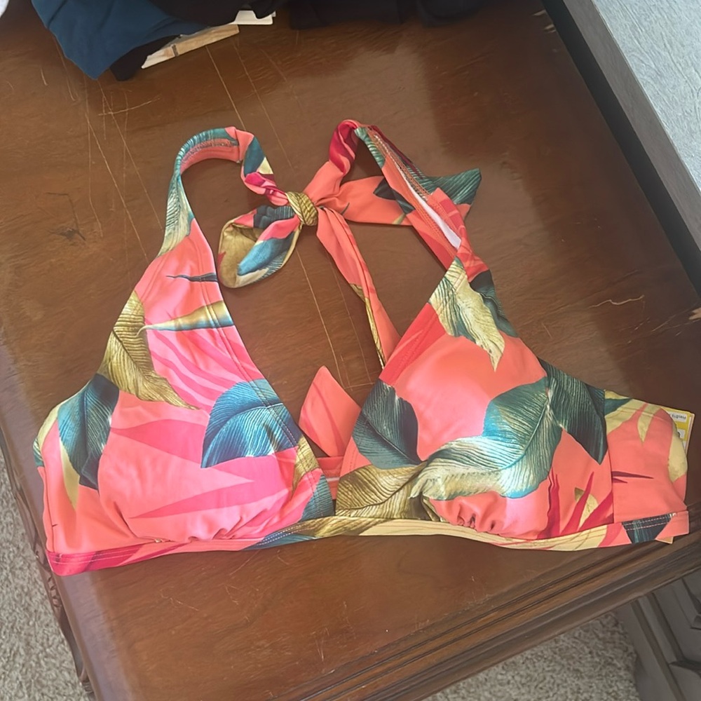 Floral bikini top